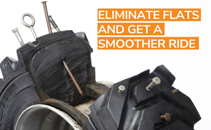 TyrFil eliminates flats and offers a smoother ride